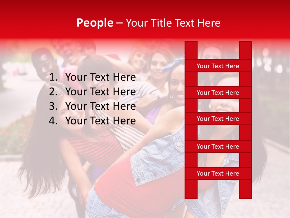 Blond Ethnicity Park PowerPoint Template