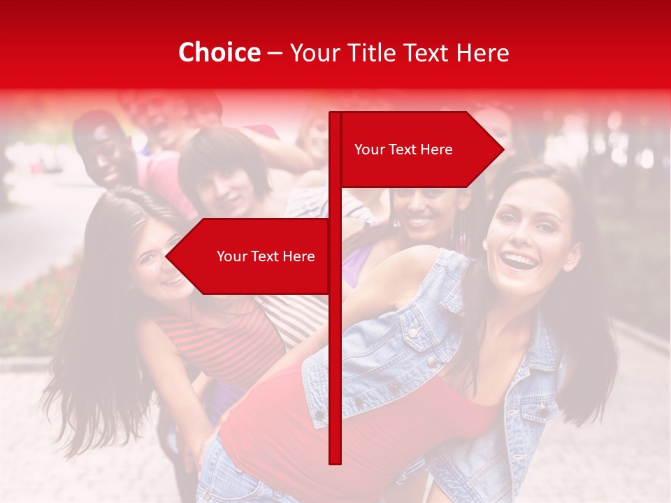 Blond Ethnicity Park PowerPoint Template