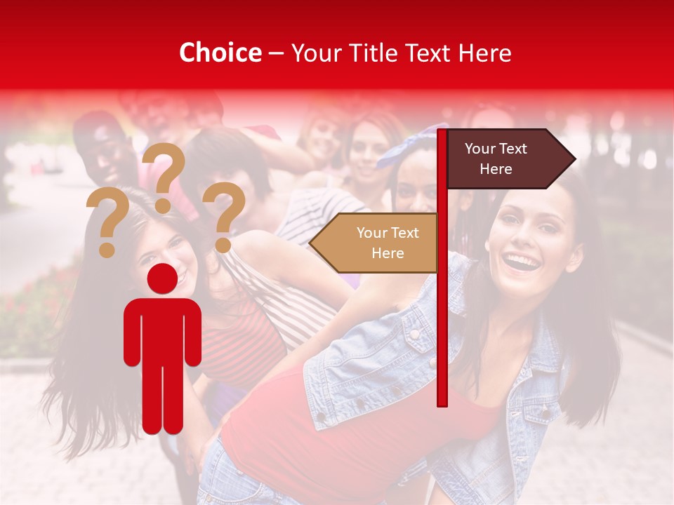 Blond Ethnicity Park PowerPoint Template