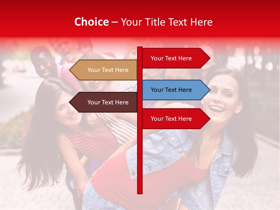 Blond Ethnicity Park PowerPoint Template