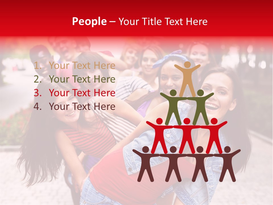 Blond Ethnicity Park PowerPoint Template