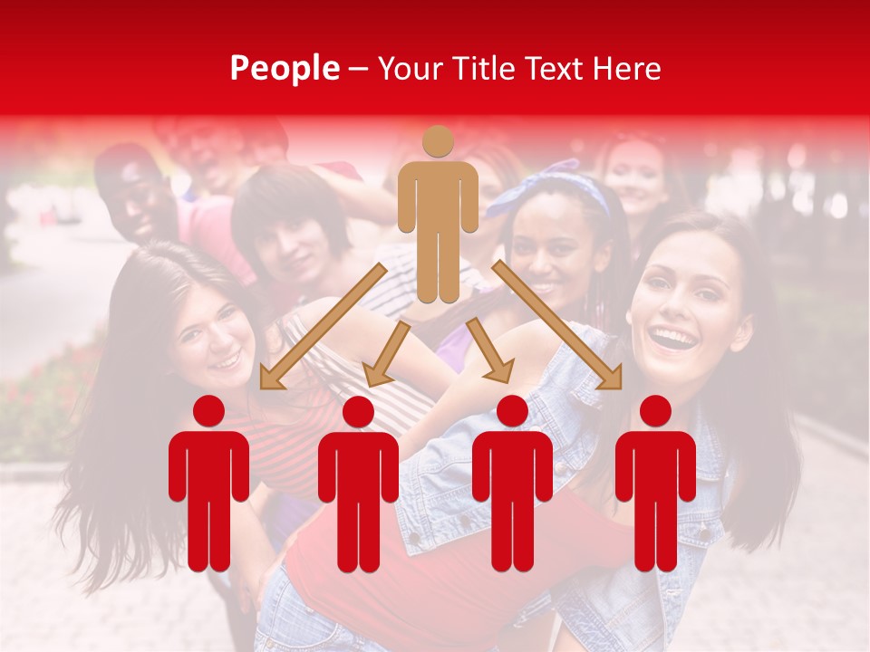 Blond Ethnicity Park PowerPoint Template