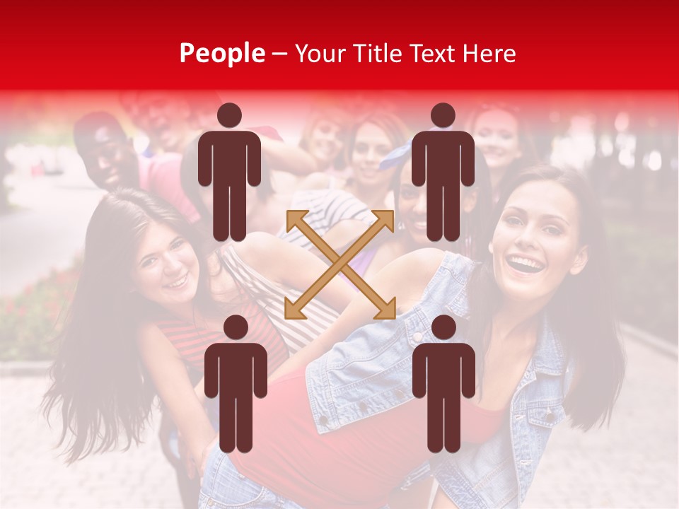 Blond Ethnicity Park PowerPoint Template