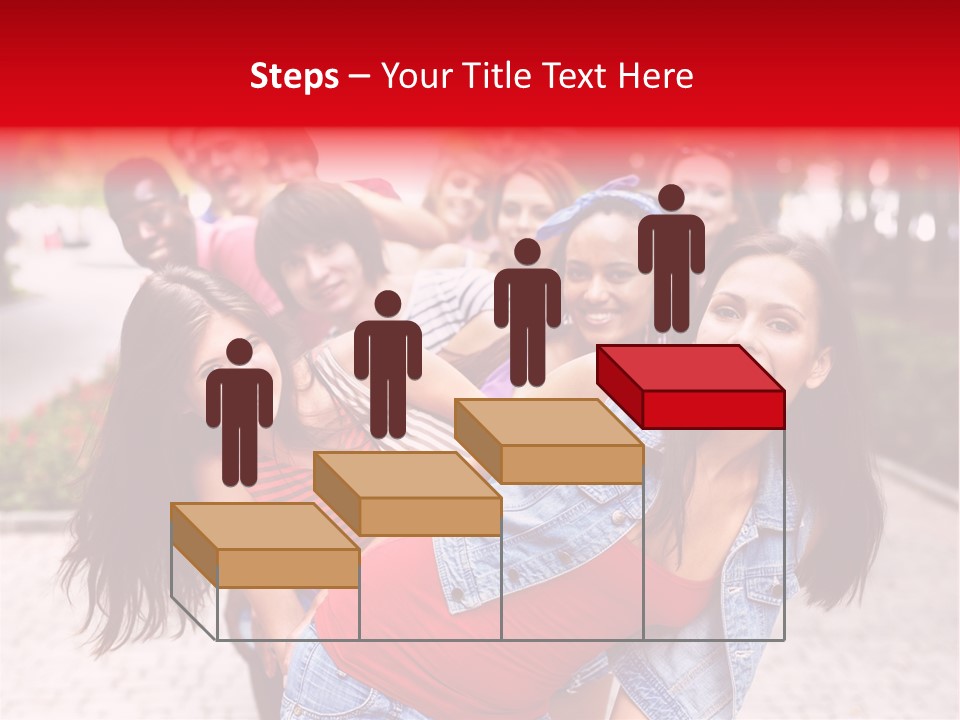 Blond Ethnicity Park PowerPoint Template