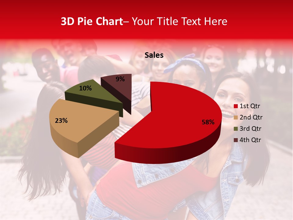 Blond Ethnicity Park PowerPoint Template