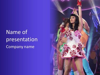 Usa Arts Culture And Entertainment Katy Perry PowerPoint Template