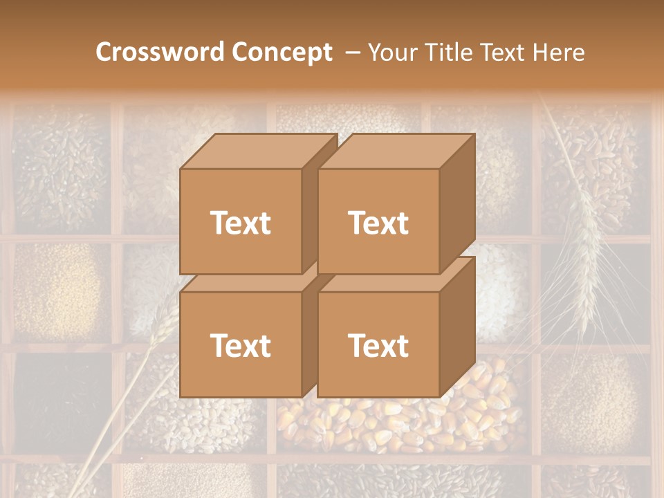 Quinoa Wooden Wheat PowerPoint Template
