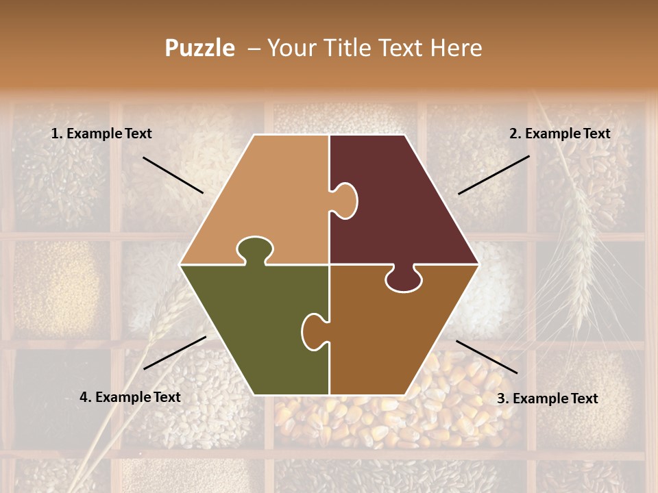 Quinoa Wooden Wheat PowerPoint Template