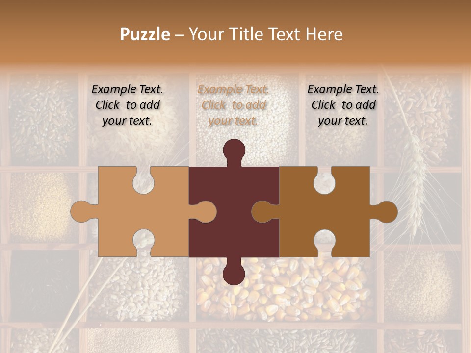 Quinoa Wooden Wheat PowerPoint Template