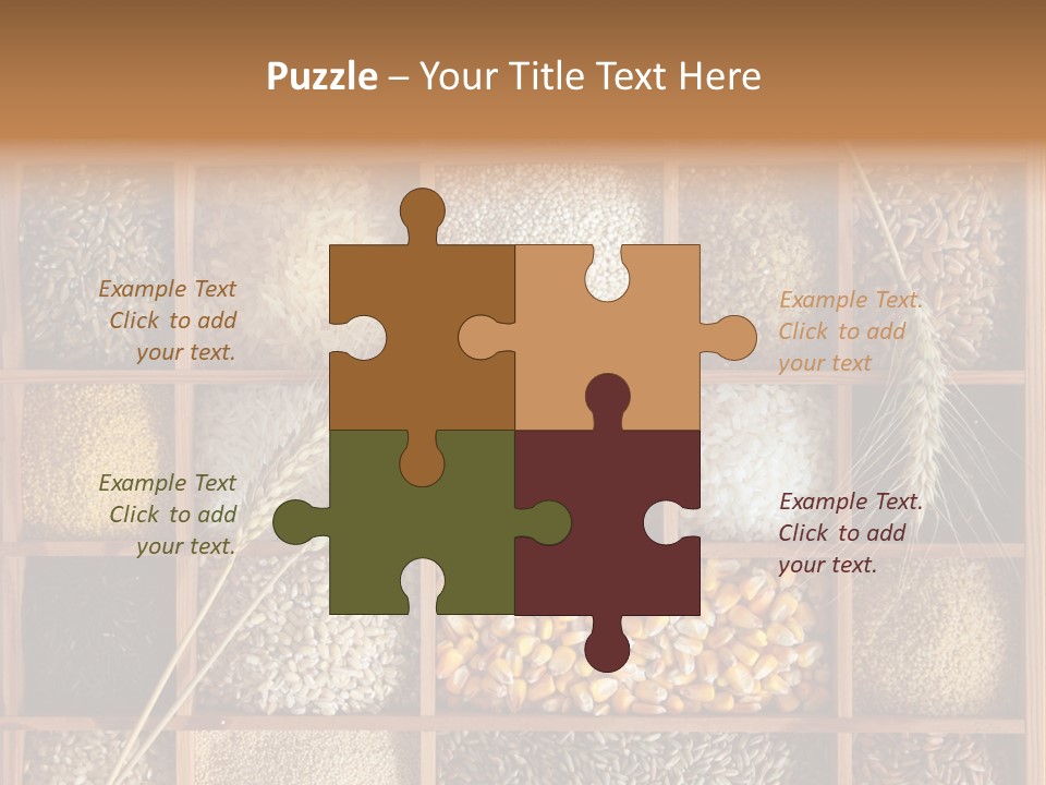 Quinoa Wooden Wheat PowerPoint Template