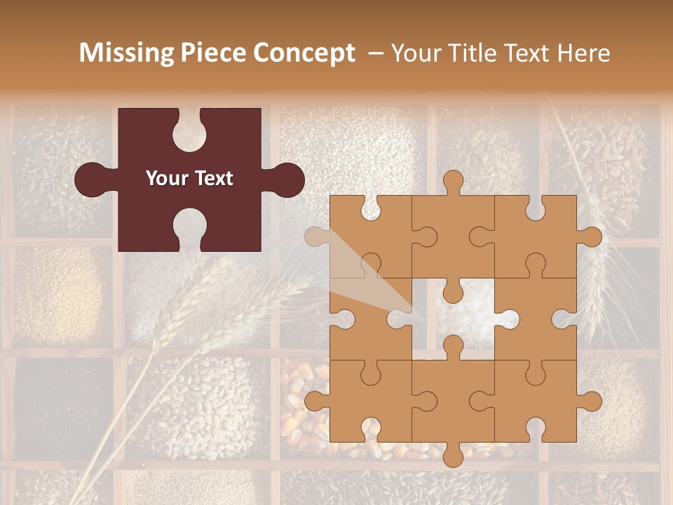 Quinoa Wooden Wheat PowerPoint Template