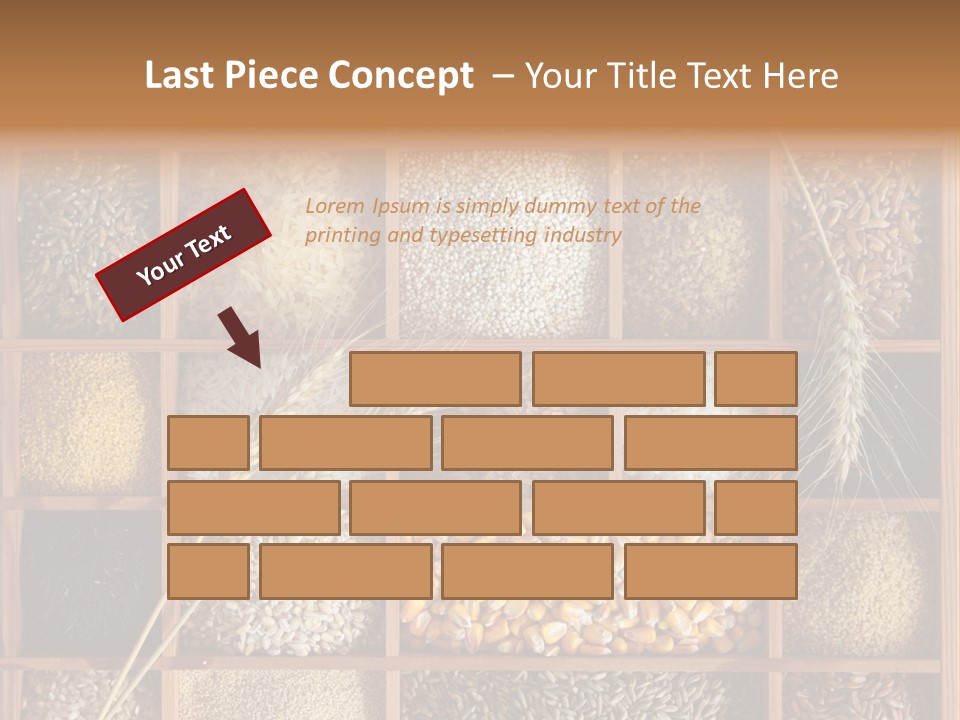 Quinoa Wooden Wheat PowerPoint Template