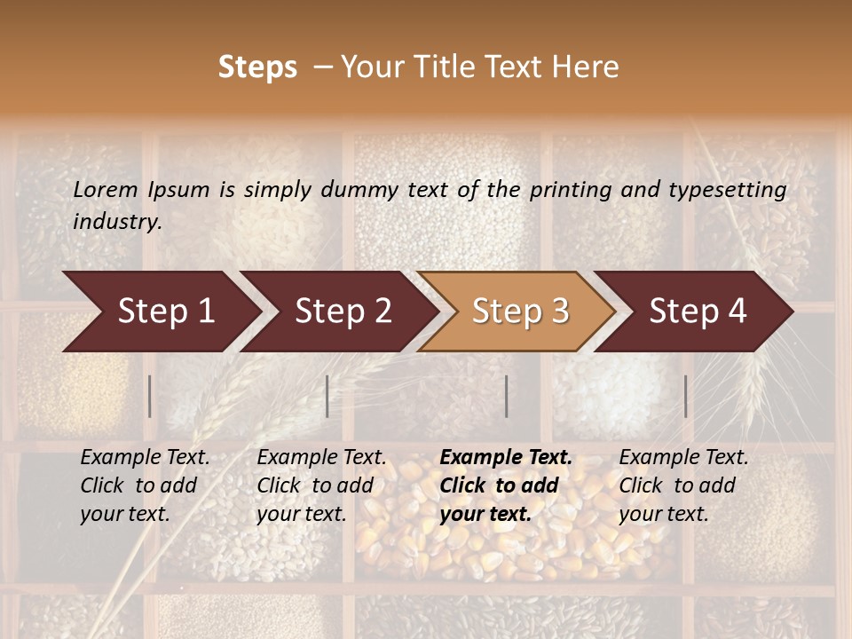Quinoa Wooden Wheat PowerPoint Template