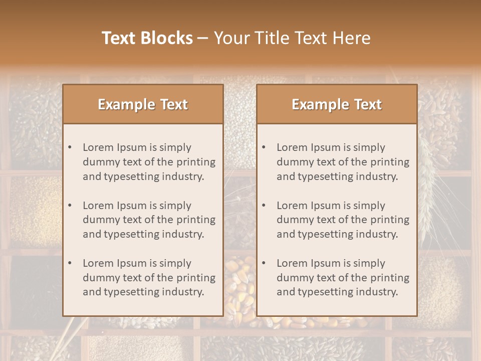 Quinoa Wooden Wheat PowerPoint Template