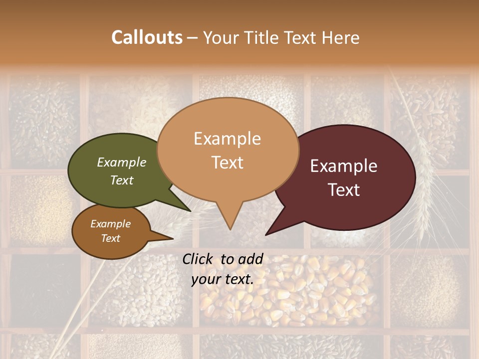 Quinoa Wooden Wheat PowerPoint Template