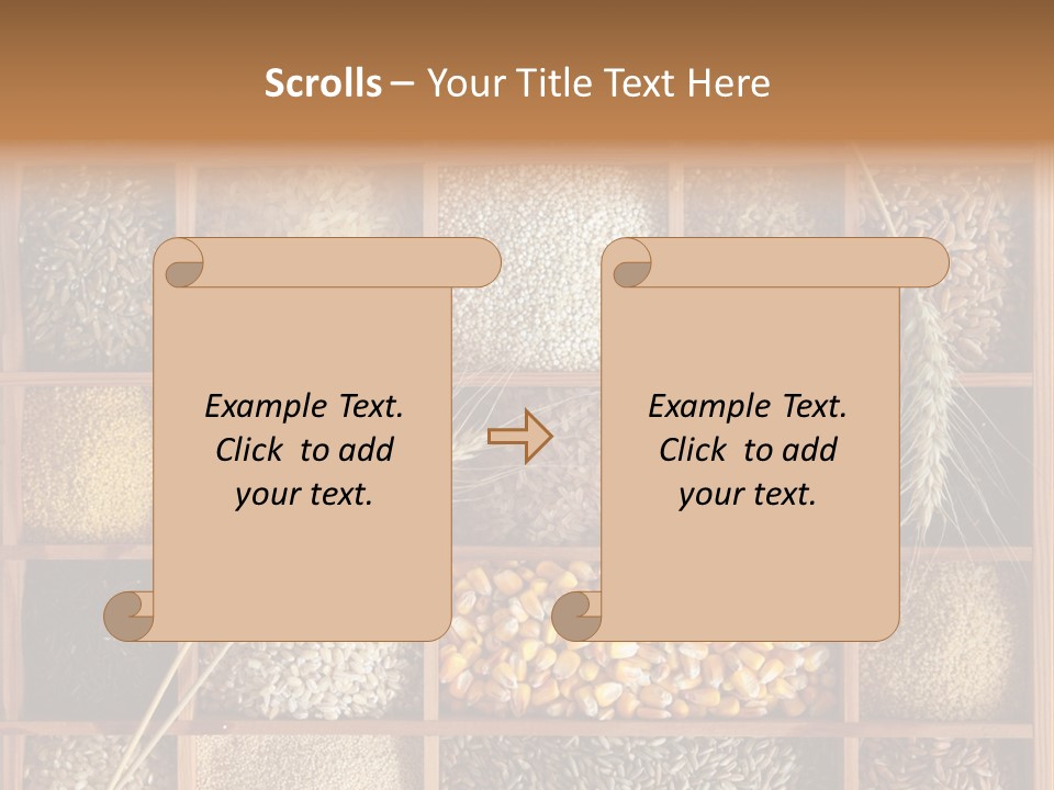 Quinoa Wooden Wheat PowerPoint Template