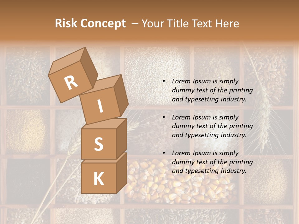 Quinoa Wooden Wheat PowerPoint Template