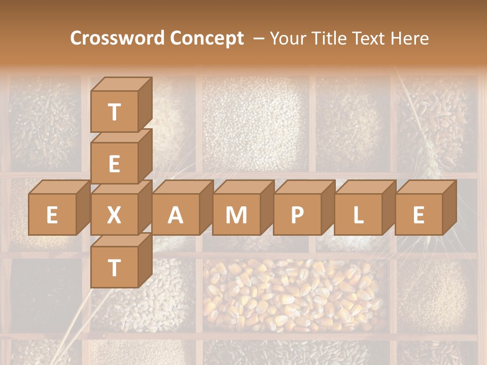 Quinoa Wooden Wheat PowerPoint Template