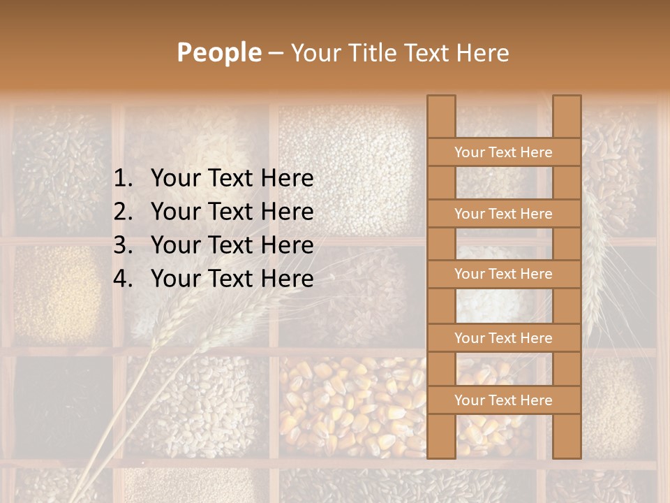Quinoa Wooden Wheat PowerPoint Template