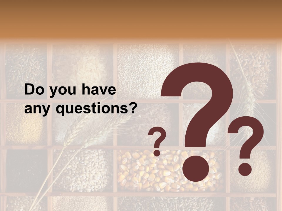 Quinoa Wooden Wheat PowerPoint Template