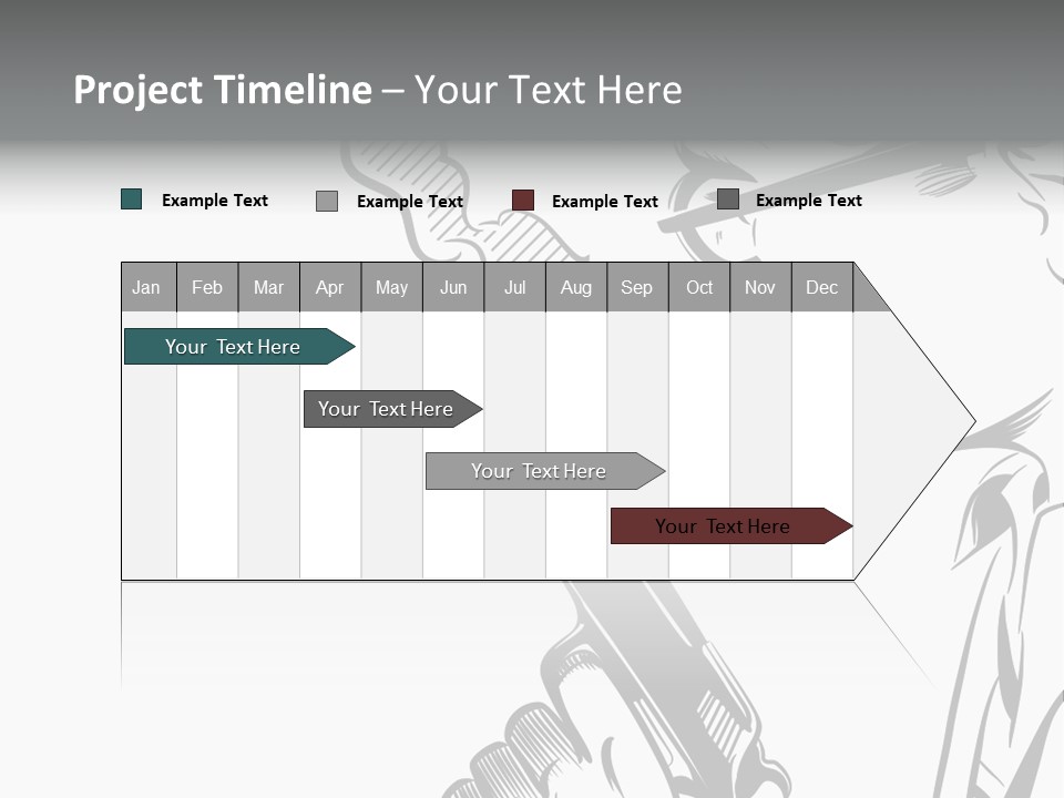 Smoke Glasses Hand Gun PowerPoint Template