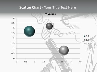 Smoke Glasses Hand Gun PowerPoint Template