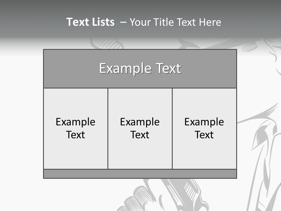 Smoke Glasses Hand Gun PowerPoint Template