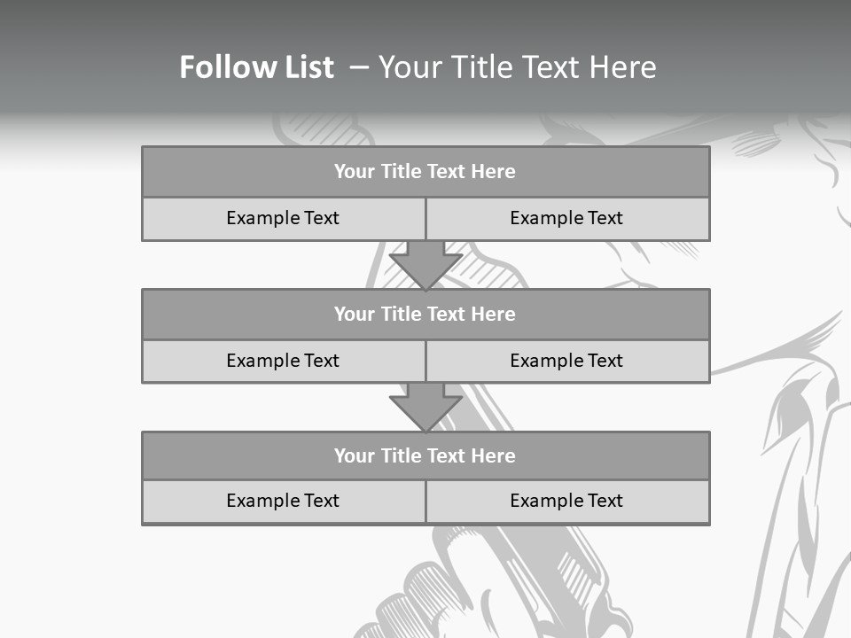 Smoke Glasses Hand Gun PowerPoint Template