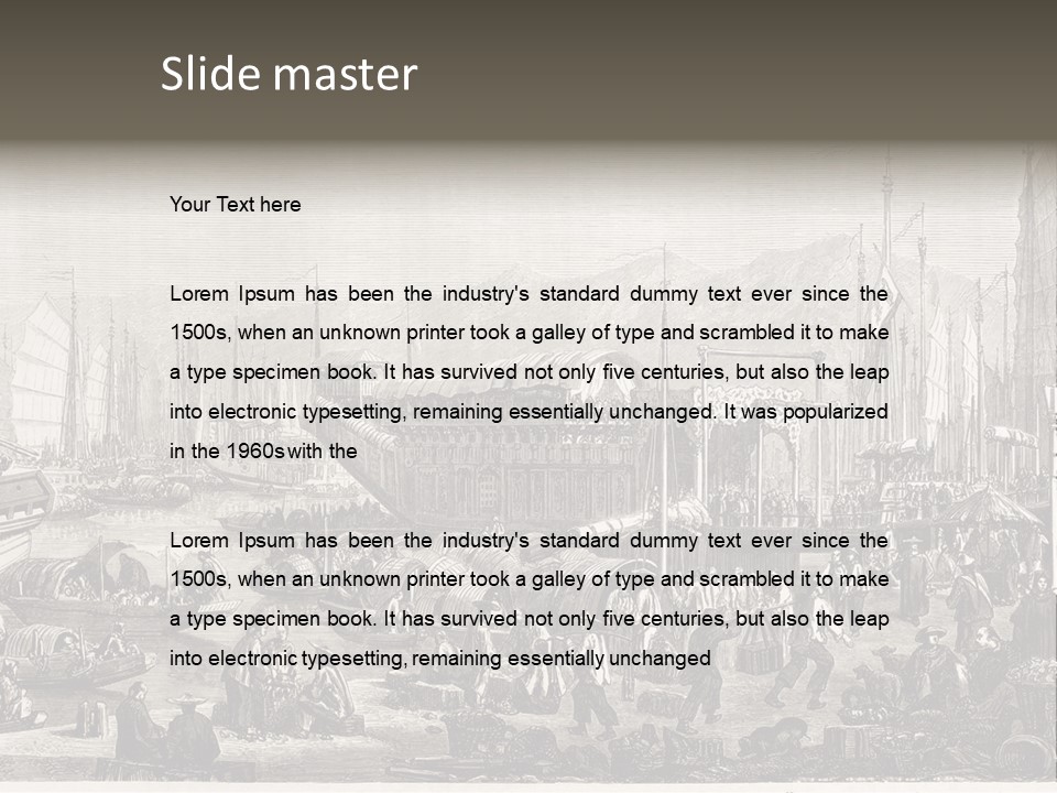 Revival Print Picture PowerPoint Template