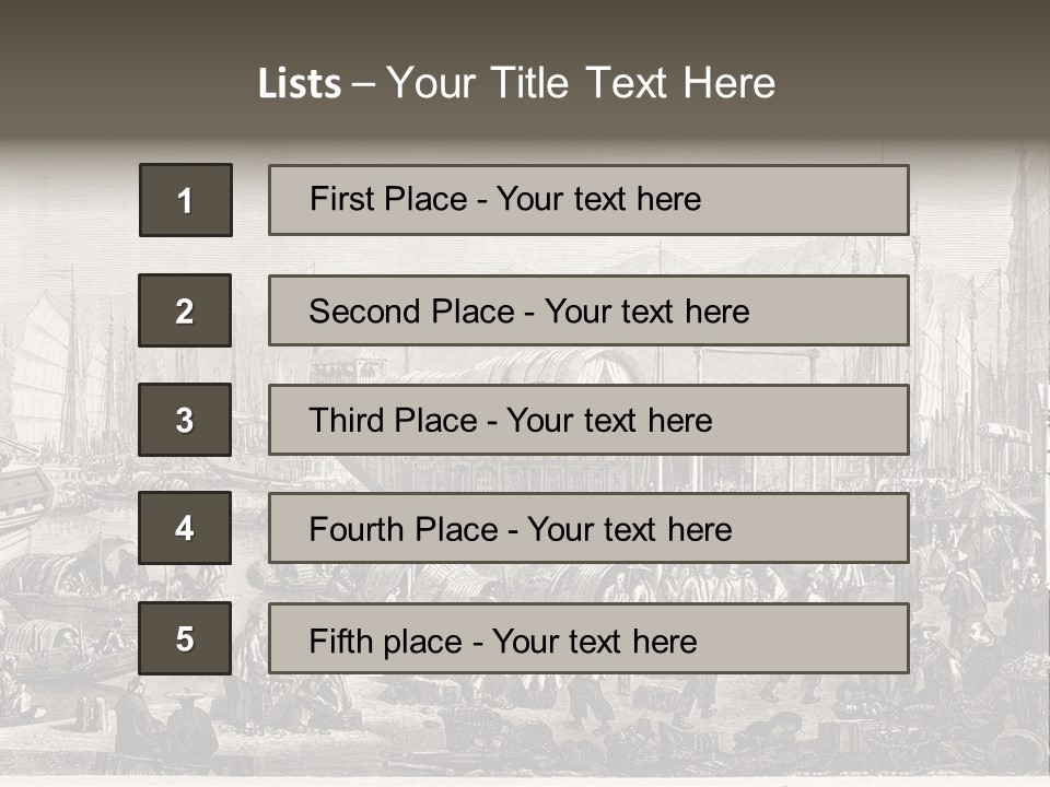 Revival Print Picture PowerPoint Template