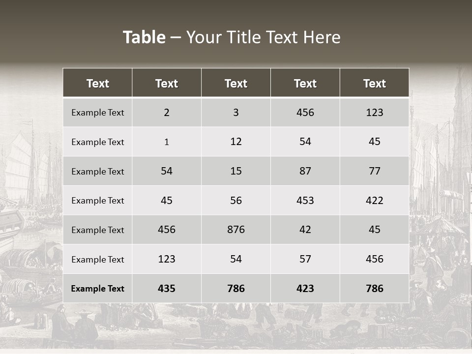 Revival Print Picture PowerPoint Template