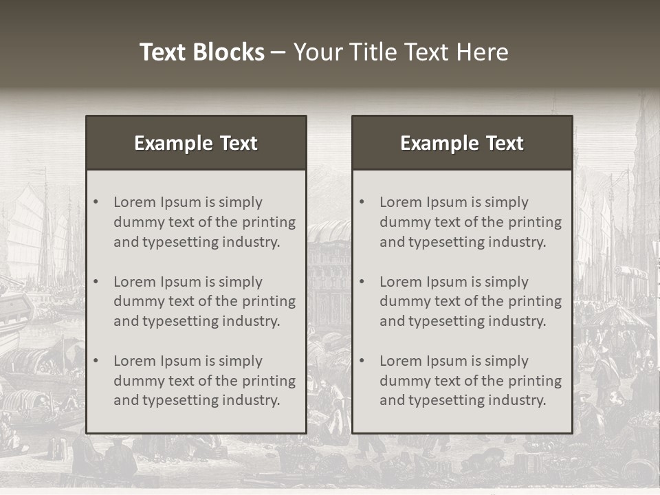 Revival Print Picture PowerPoint Template
