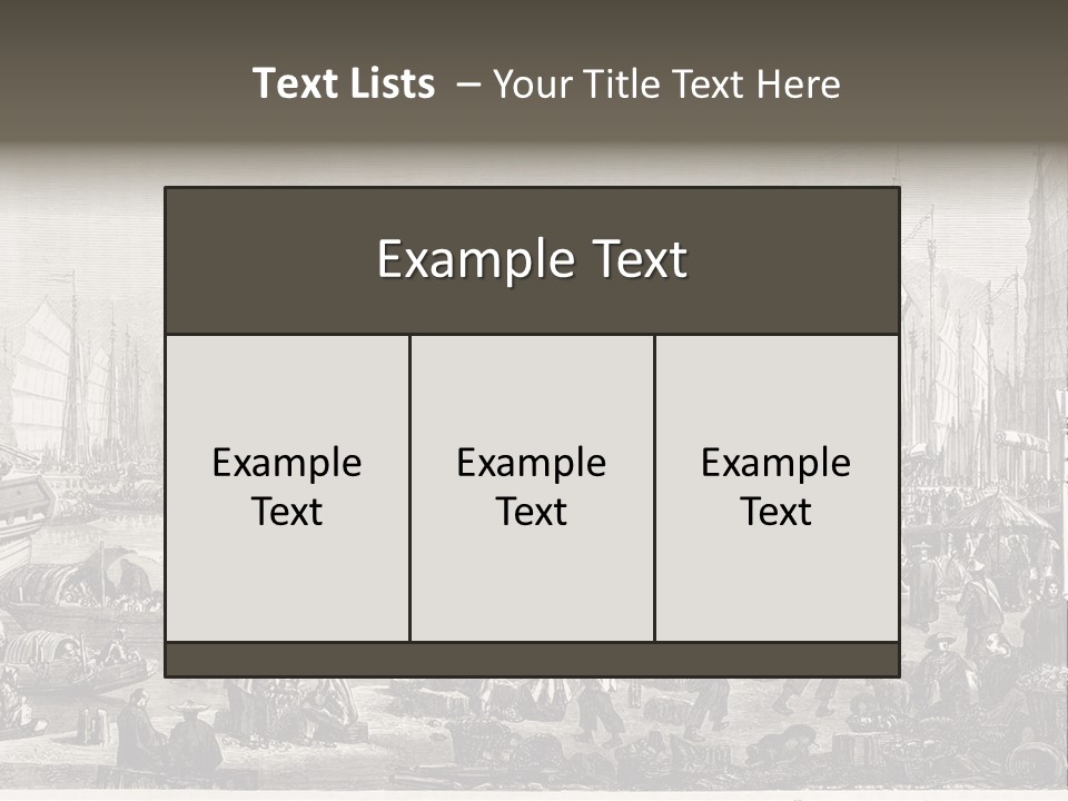 Revival Print Picture PowerPoint Template