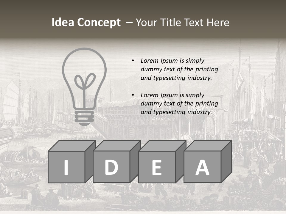 Revival Print Picture PowerPoint Template