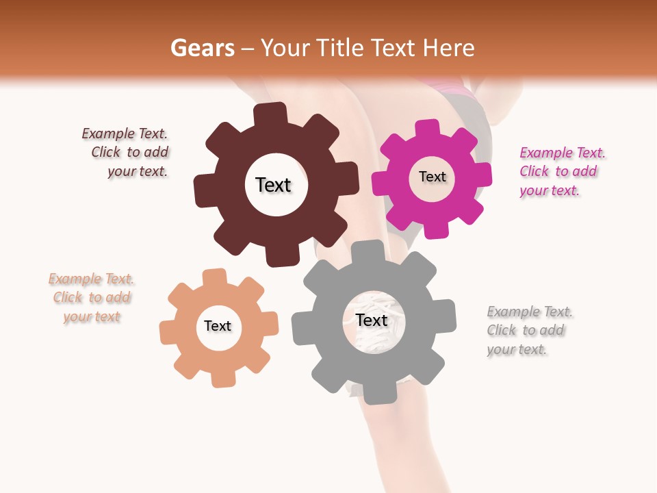 Gym Body White PowerPoint Template