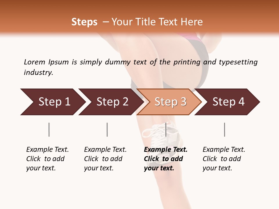 Gym Body White PowerPoint Template