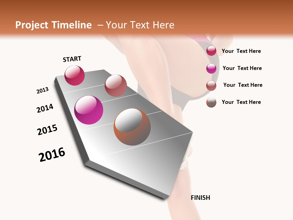 Gym Body White PowerPoint Template