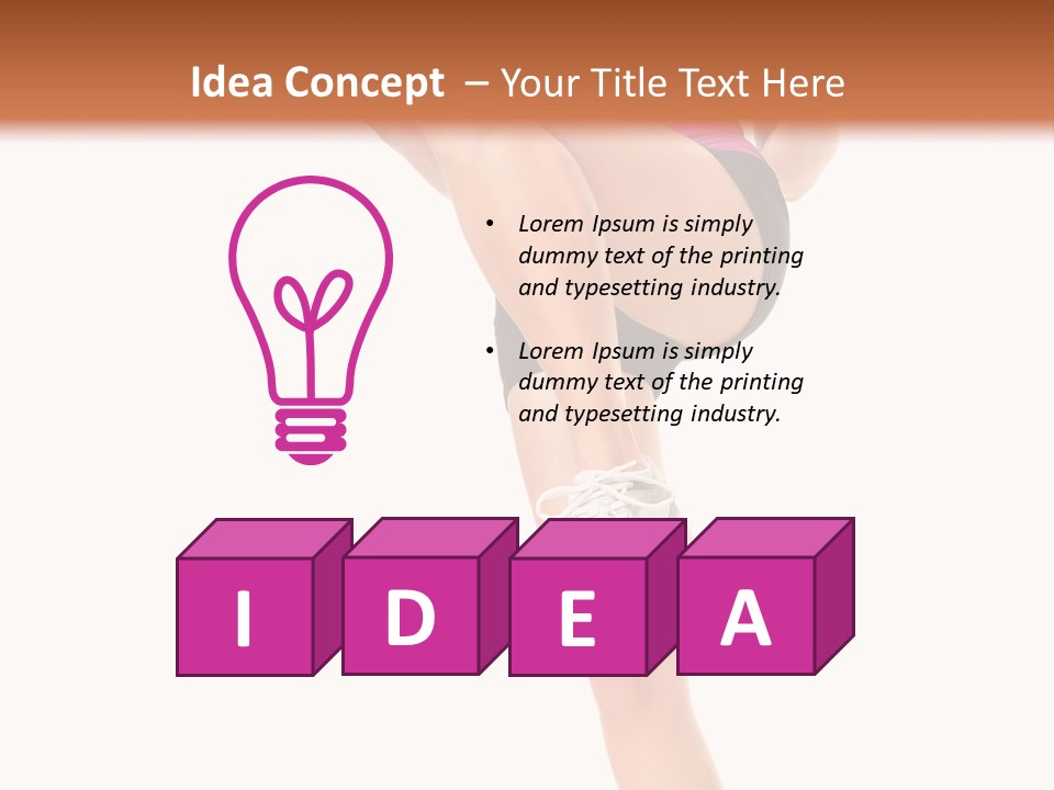 Gym Body White PowerPoint Template