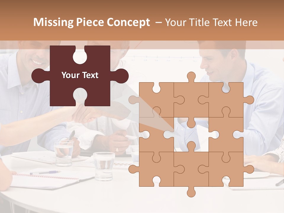 Business Businessmen Hands PowerPoint Template