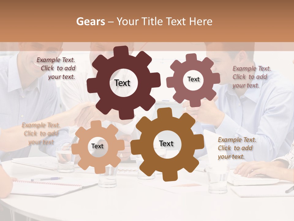 Business Businessmen Hands PowerPoint Template