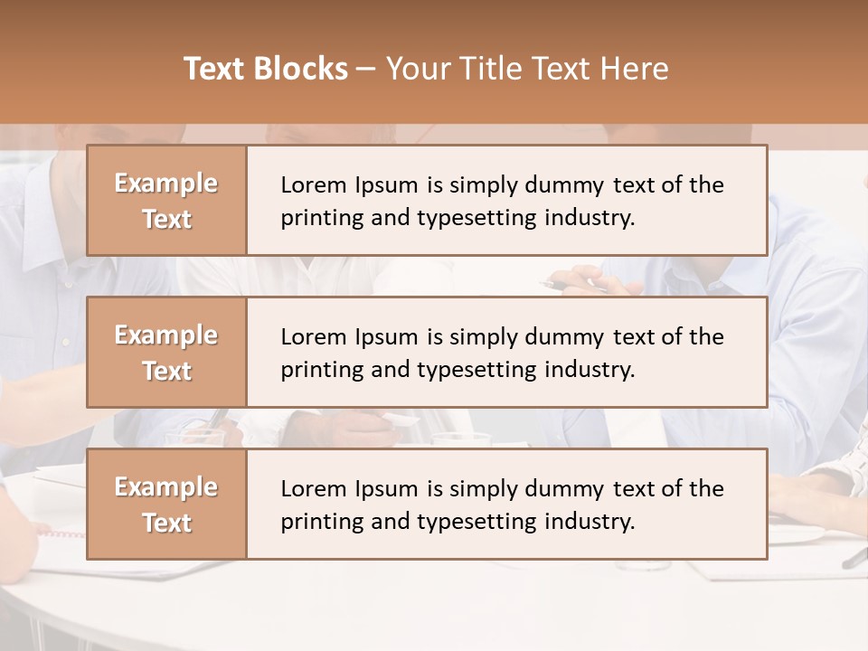 Business Businessmen Hands PowerPoint Template