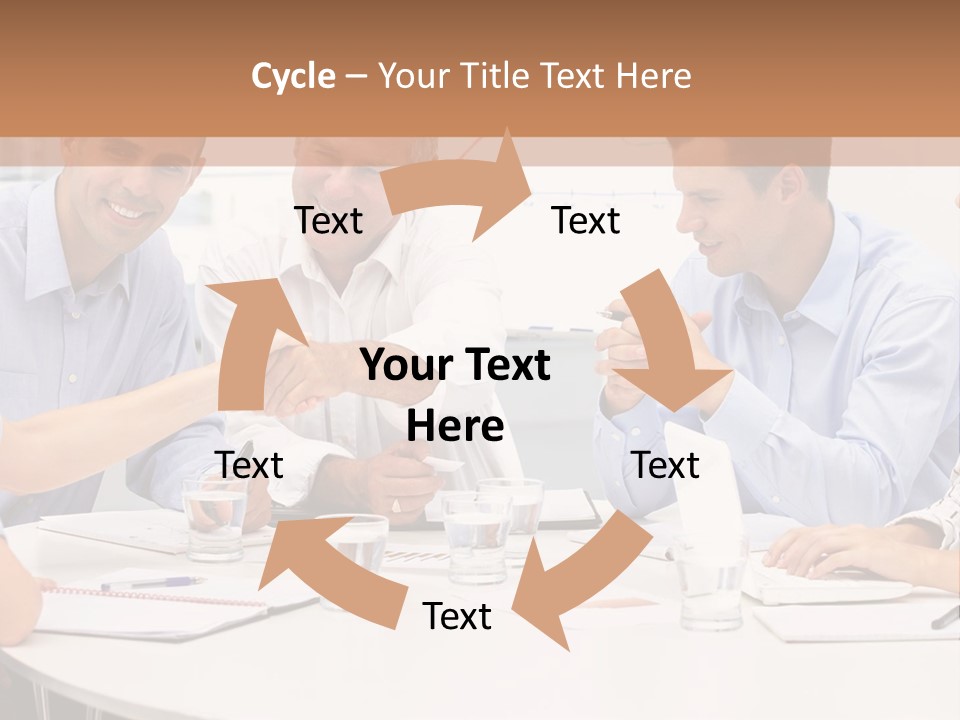 Business Businessmen Hands PowerPoint Template