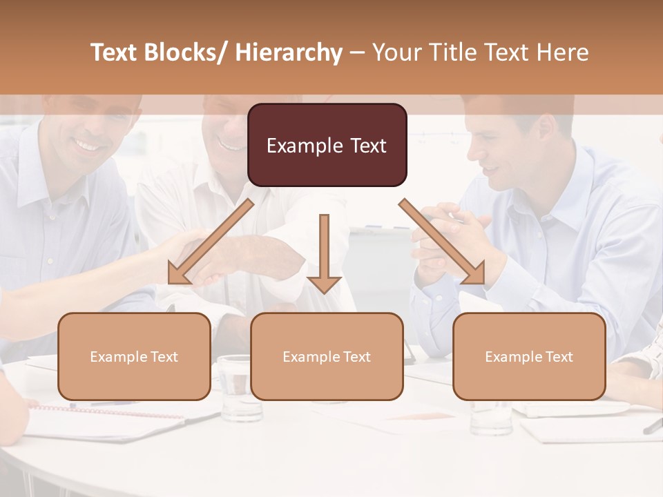 Business Businessmen Hands PowerPoint Template