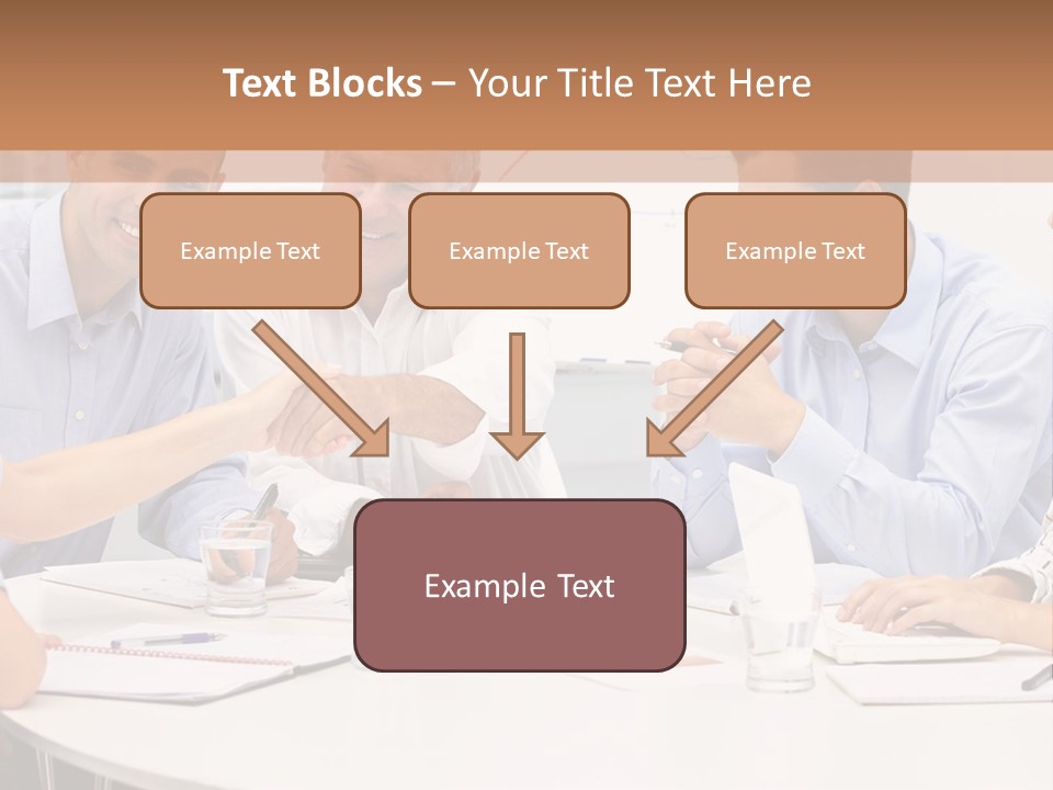 Business Businessmen Hands PowerPoint Template