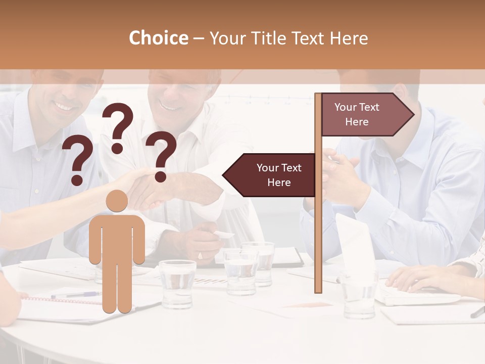 Business Businessmen Hands PowerPoint Template