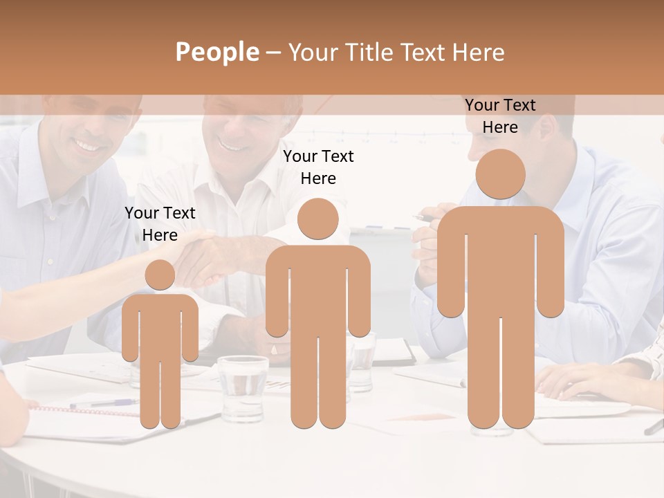 Business Businessmen Hands PowerPoint Template