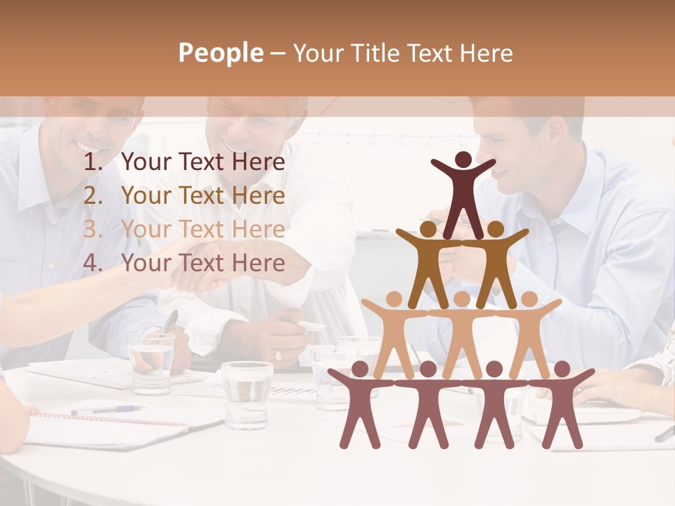 Business Businessmen Hands PowerPoint Template