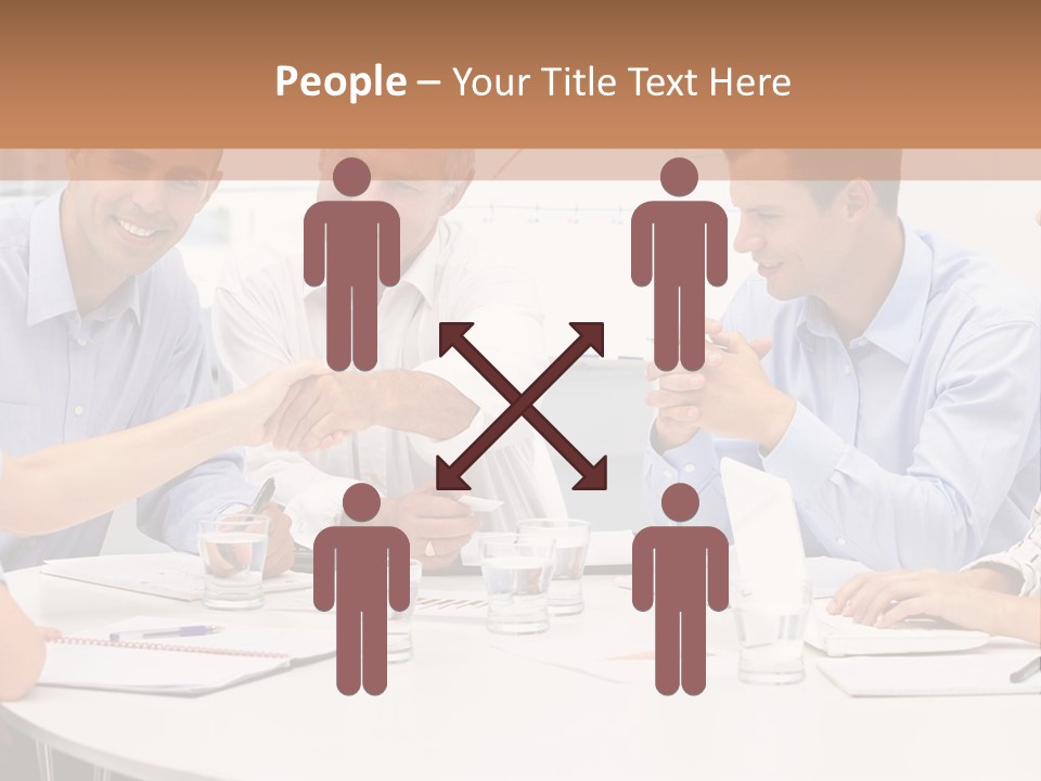 Business Businessmen Hands PowerPoint Template