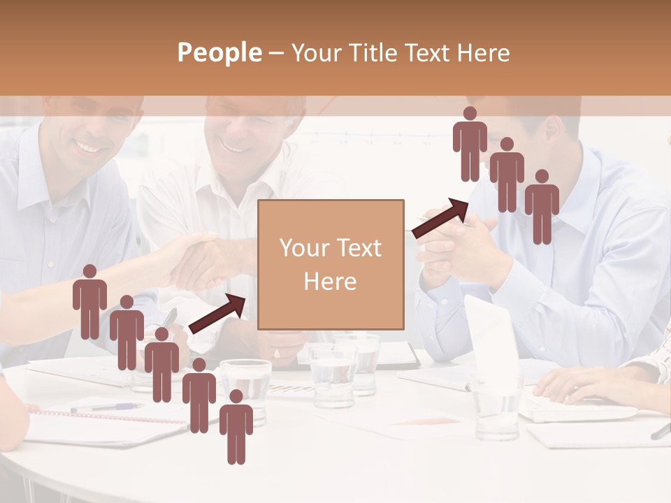 Business Businessmen Hands PowerPoint Template