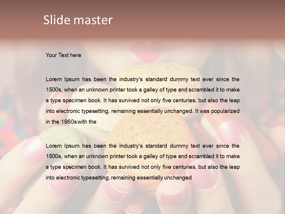 Many Cookies In The Hands Of A Girl PowerPoint Template